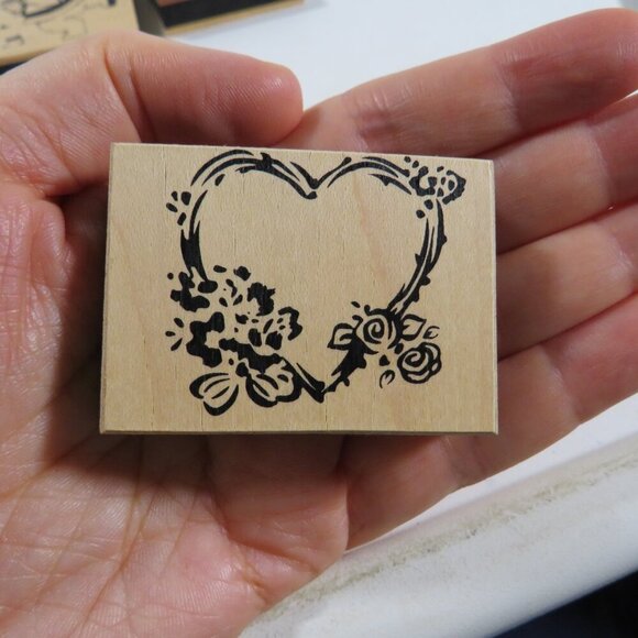 Valentine Heart Love Rubber Stamps NEW - Picture 5 of 8